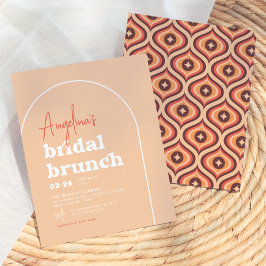 Budget Mid Modern Retro Ark Bröllopsfrukost Bröllo