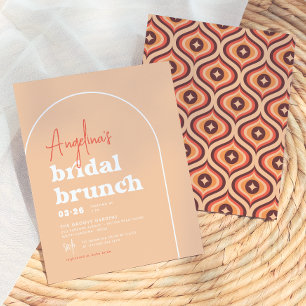 Budget Mid Modern Retro Ark Bröllopsfrukost Bröllo