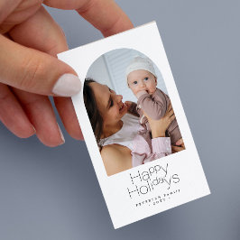 Budget MINI STORLEKA helgdagar för familjefotograf Anteckningskort