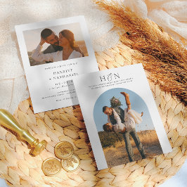 Budget Minimal Initialer Boho Arch 2 Photo Bröllop