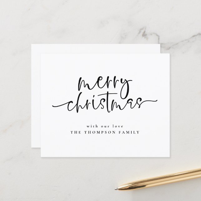 Budget Minimal Skript God Jul Julkort (Fram/Back In Situ)