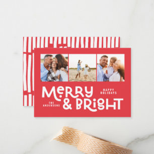 budget - minimal typografi 3 bild jul anteckningskort