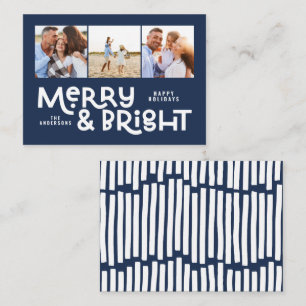 budget - minimal typografi 3 bild jul anteckningskort