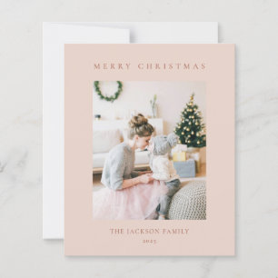 BUDGET Minimal Varm Rödaktig Glad Jul Foto