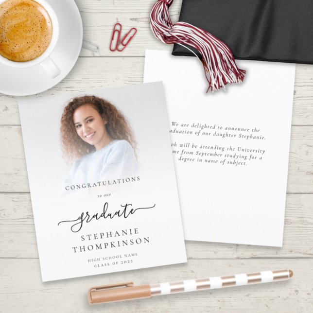 Budget Minimalist 2024 Examensfoto Annonsering (Skapare uppladdad)