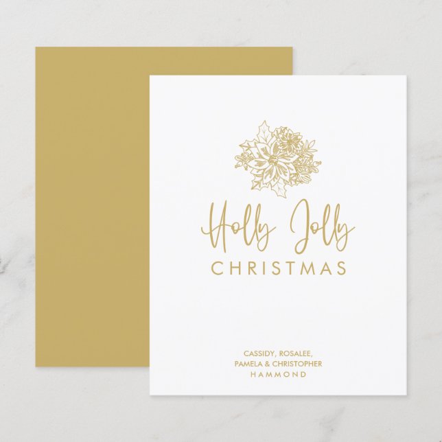 Budget Minimalist Christmas Bouquet Script (Fram/baksida)