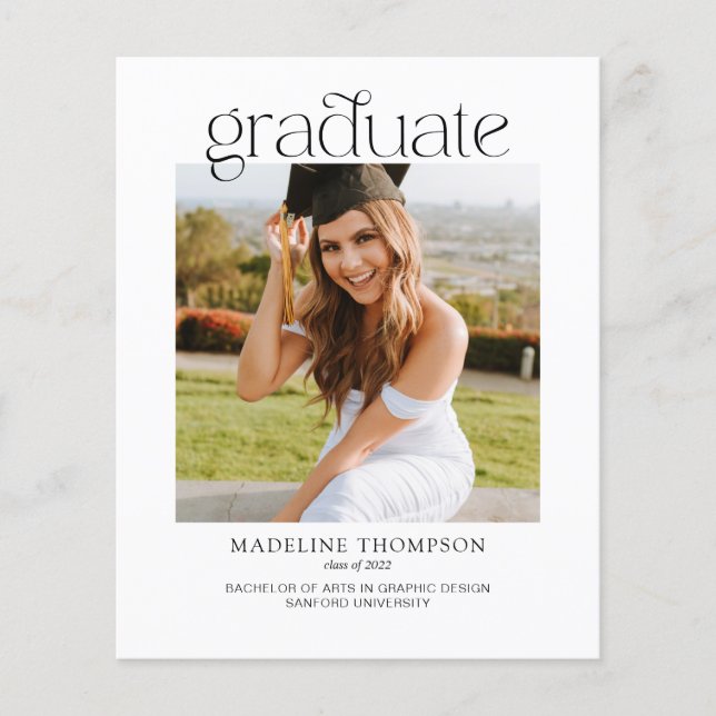 Budget minimalist Classy Photo Collage Studenten (Framsida)