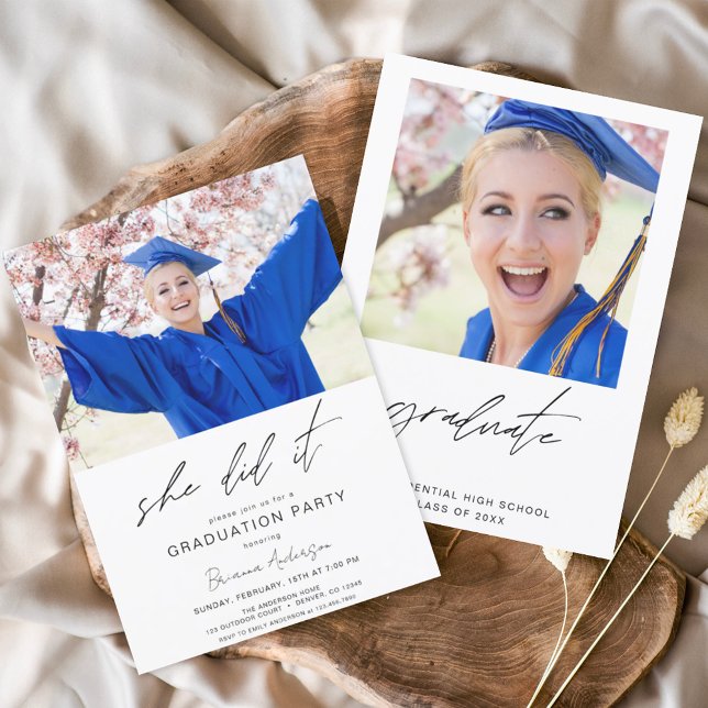 Budget Minimalist Hon Gjorde Det Examenfest (Skapare uppladdad)