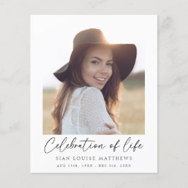 Budget Minimalist Memorial Firande i Life Flygblad