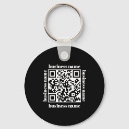 budget minimalist QR Code Business Keychain Nyckelring