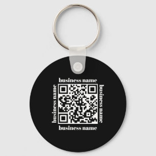 budget minimalist QR-kod företagsnyckelring Nyckelring