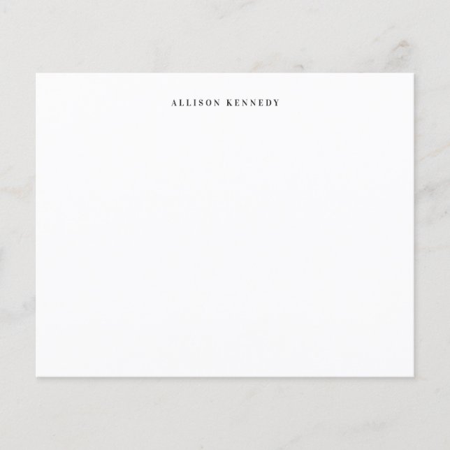 Budget Minimalist Ren Kontant Grått Svart Notkort (Framsida)