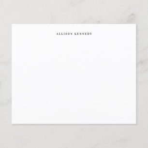 Budget Minimalist Ren Kontant Grått Svart Notkort