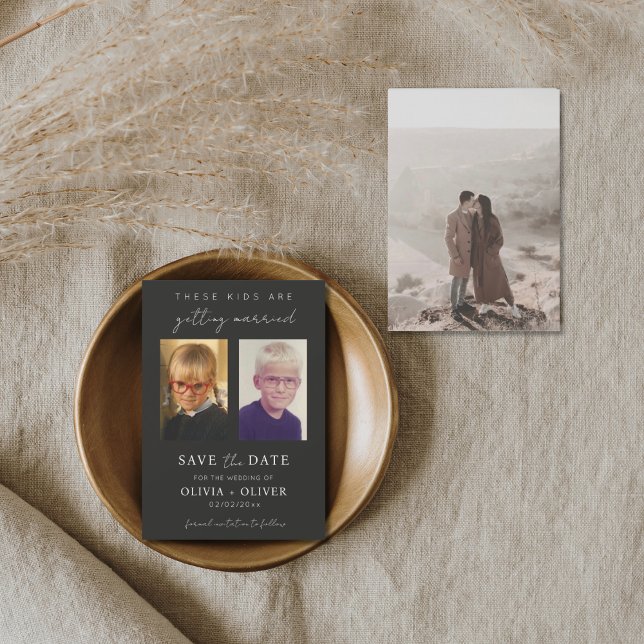 Budget, minimalist these kids are getting married  spara datumet (Skapare uppladdad)