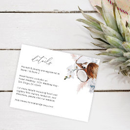 Budget MOD Kokoskorall & Vita Blommiga Detaljer 2 Flygblad