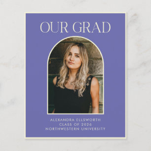 Budget Modern 2 Photo Lila Arch Studenten Card