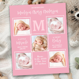 Budget Modern 5 Photo Collage Flicka Tack