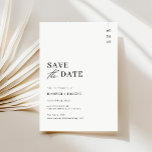 Budget Modern Black and White Script Bröllop Spara Datumet<br><div class="desc">Notera kärlek-historien utan att bryta banken! Den här budgetvänliga besparingen av datumet har ett modernt skript-teckensnitt på en skarp svart och vit bakgrund, vilket gör att kärlek kan bläddra igenom med en aning sofistikering. Det är enkelt att anpassa sig till namn och bröllop-datumet. Det är perfekt för par att hitta...</div>