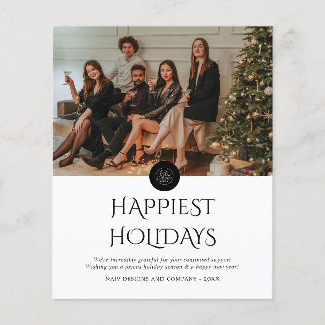 BUDGET Modern Black Company Logotyp Foto jul (Framsida)