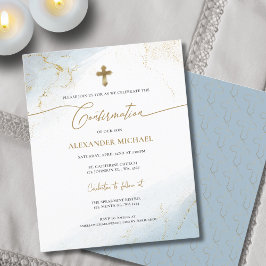 Budget Modern Blue Guld Kor Boy Bekräftelse