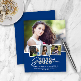 BUDGET Modern Blue Studenten Photo Collage