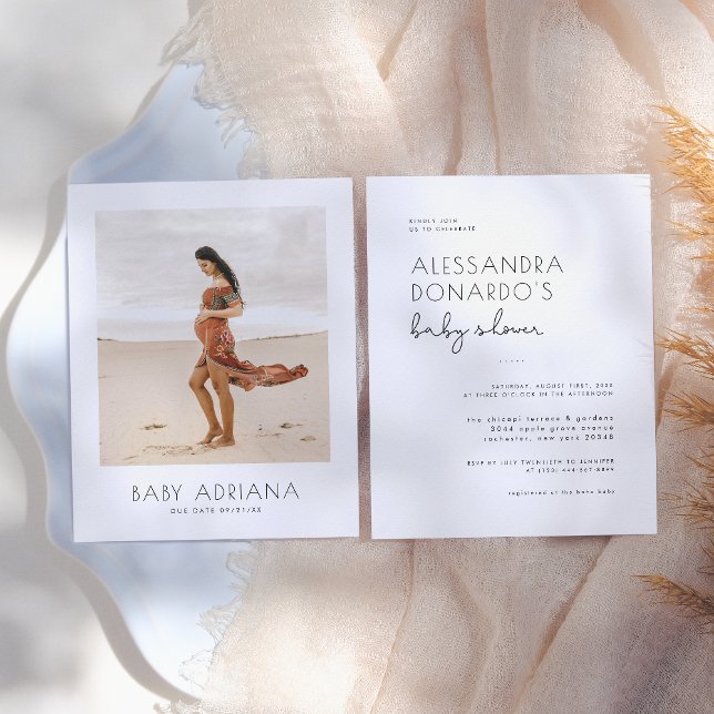 Budget Modern Boho Gravid Photo Baby Shower (Skapare uppladdad)