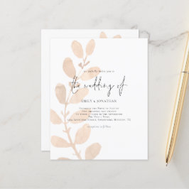 Budget Modern bröllopsinbjudan till bröllopet