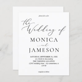 Budget Modern calligrafi V2 Bröllop