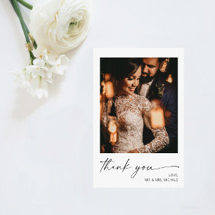 Budget Modern Calligraphy Instan Photo Bröllop Flygblad