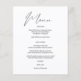 Budget Modern Chic Black & White Meny