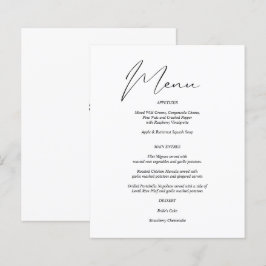 Budget Modern Chic Svart & Vit Meny