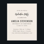 Budget Modern Cream Studentfest-inbjudan<br><div class="desc">Budget Modern minimal inbjudan till Studentfest i Svart och Elfenbenskusten</div>