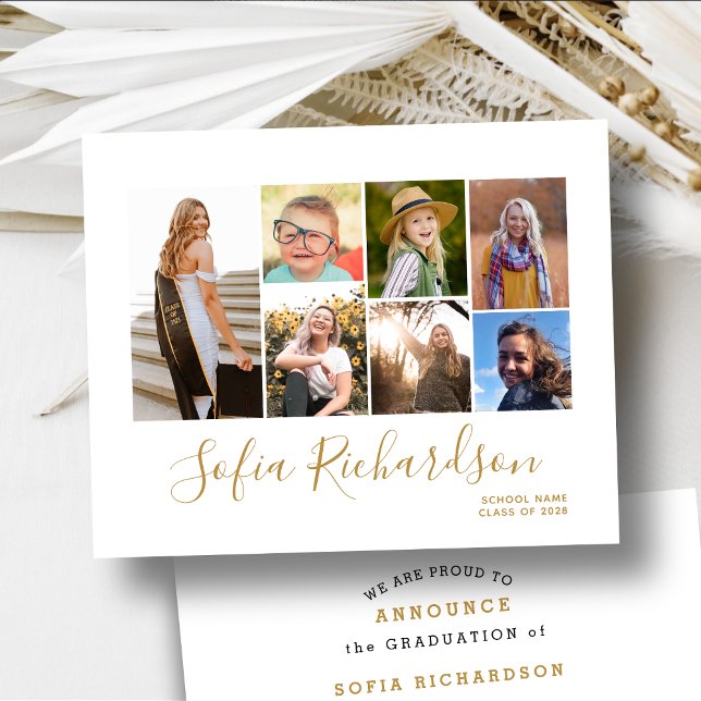 BUDGET Modern fotograd-meddelande för Guld-skript (Skapare uppladdad)