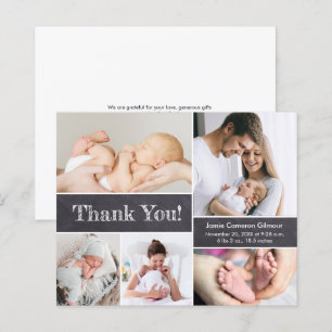 Budget Modern Fotokollage pojke baby shower