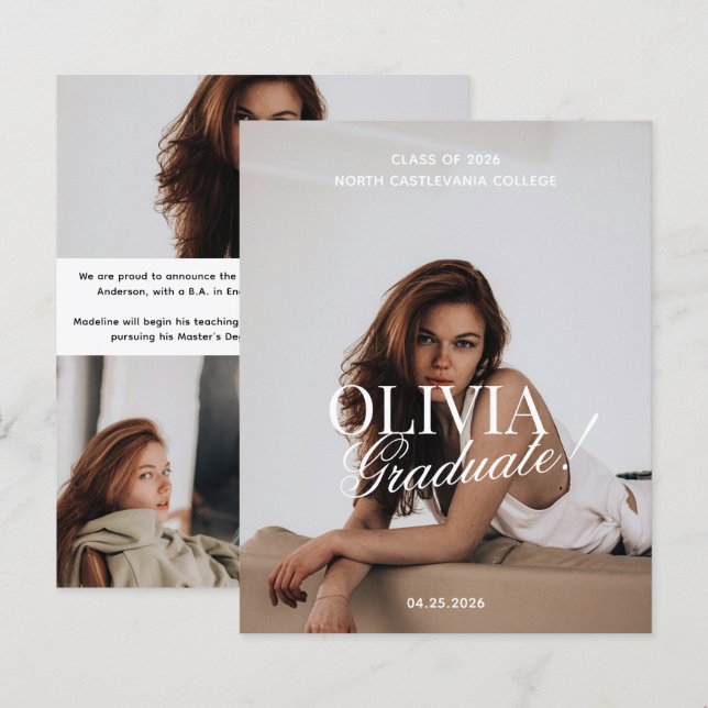 BUDGET Modern fototypografi manus Grad-fest  (Fram/baksida)