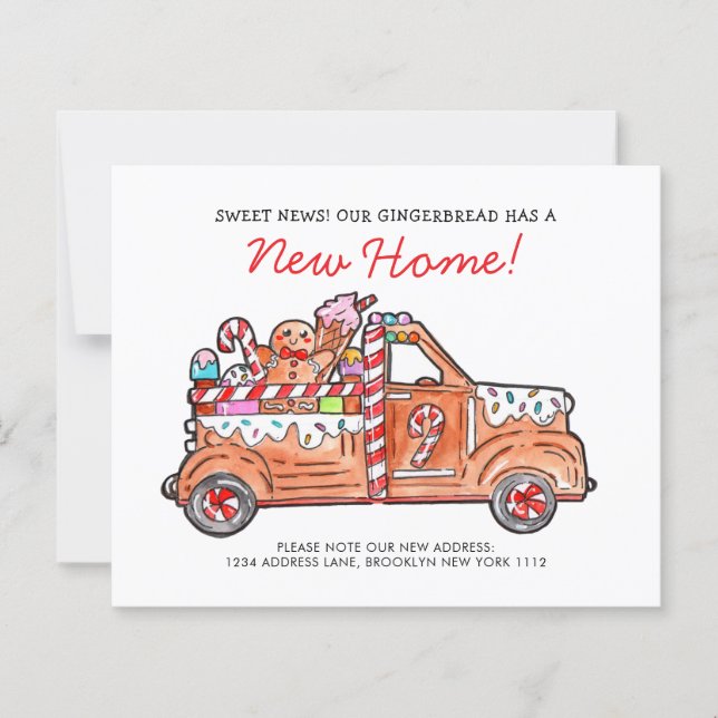 BUDGET Modern Gingerbread Truck Sweet News Moving (Framsida)