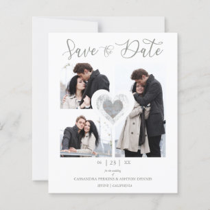 Budget Modern Heart 3 Foton Romantic Bröllop