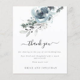 Budget Modern jul-Blommigtarna Bröllop Tack