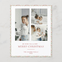 BUDGET Modern julkort Flygblad