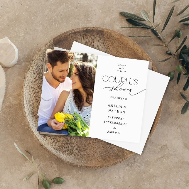 Budget Modern Photo Couples Shower (Skapare uppladdad)