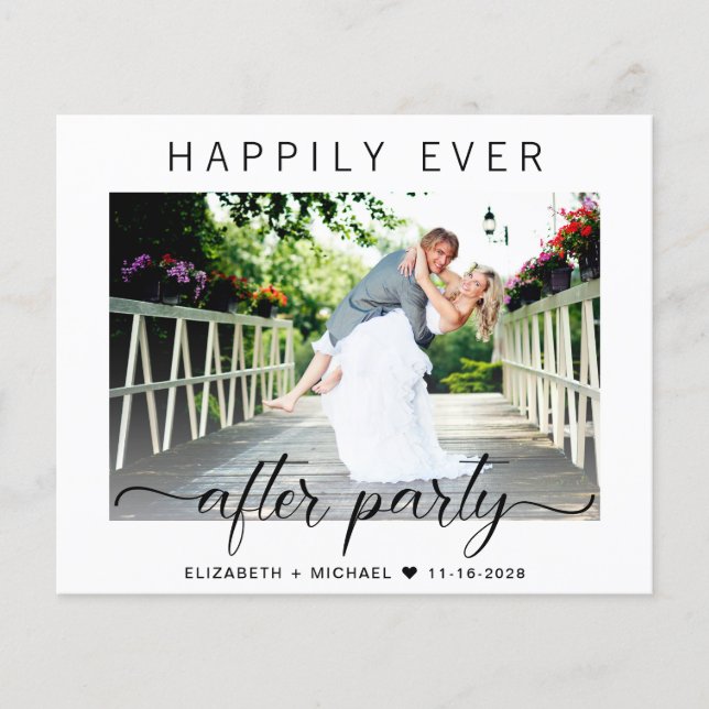 Budget Modern Photo QR-kod - bröllopsmottagning (Framsida)