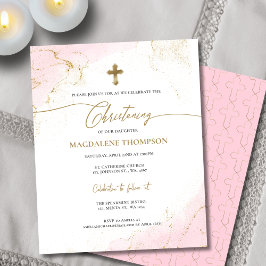 Budget Modern Rosa Guld Kor Girl Girl Christening