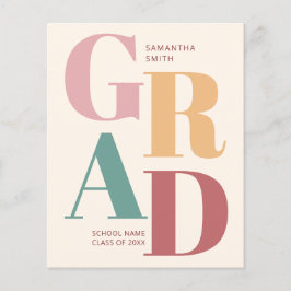 BUDGET Modern Script Photo Studenten-meddelande