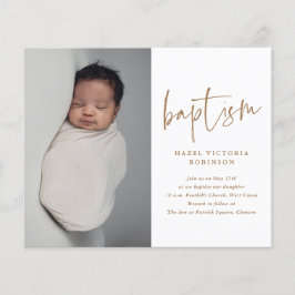 Budget Modern Skript Enkel Dop Invitation 