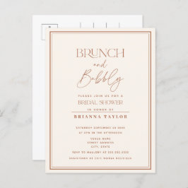 Budget Modern Terracotta Möhippa Inbjudan Vykort