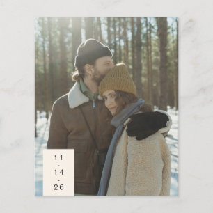 Budget Modern, två foto-Spara, vårt datum