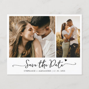 Budget Modern typografi 2 Foto Spara datum Flygblad