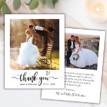 Budget Modern Typografi 2 Photo Bröllop Tack<br><div class="desc">Budget Modern Boho Heart Typography 2 (2) Photo Bröllop Tack Papper. Modern Snyggt bröllop tackar dig för att du har en lodrät på framsidan med övertäckningstexten "Tack" i ett handskrivet calligraphy swash svan-typskript med söt kärlek-hjärtmotiv i vitt på bild. ***NOTERA! *** BUDGETEN PAPPER/FLYER ÄR PAPPER. *** UPPGRADERA PAPPER FÖR EN...</div>