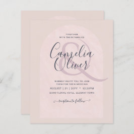 BUDGET Modern typografi Arch minimalist Bröllop