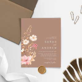 Budget Modern Wildblomma Terracota Garden Wedding